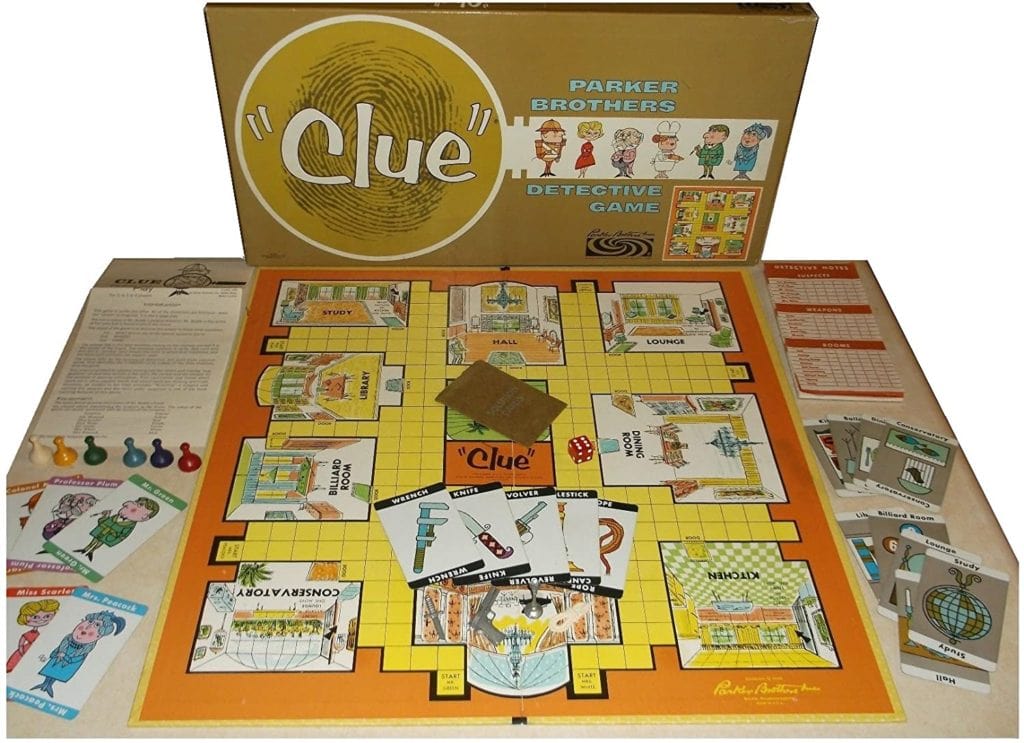Clue Detective Game 1963 TPO