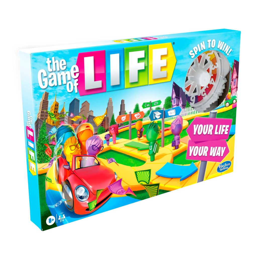 Game of Life 2021 'Your Life Your Way' Front of Pack made by Hasbro Gaming