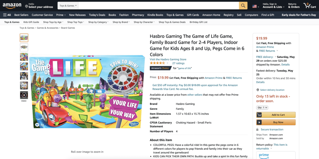 Shop Game Of Life online