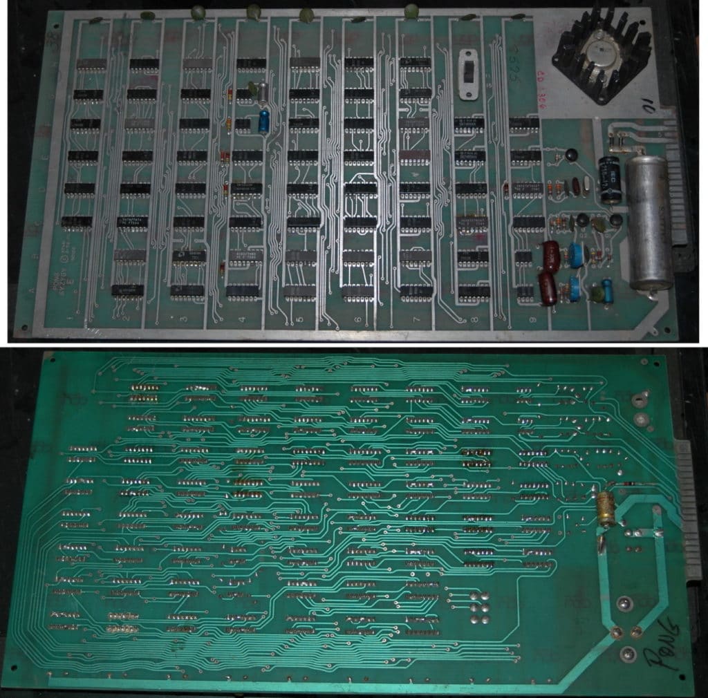 Large overview of the Syzygy Atari Pong Circuit Board