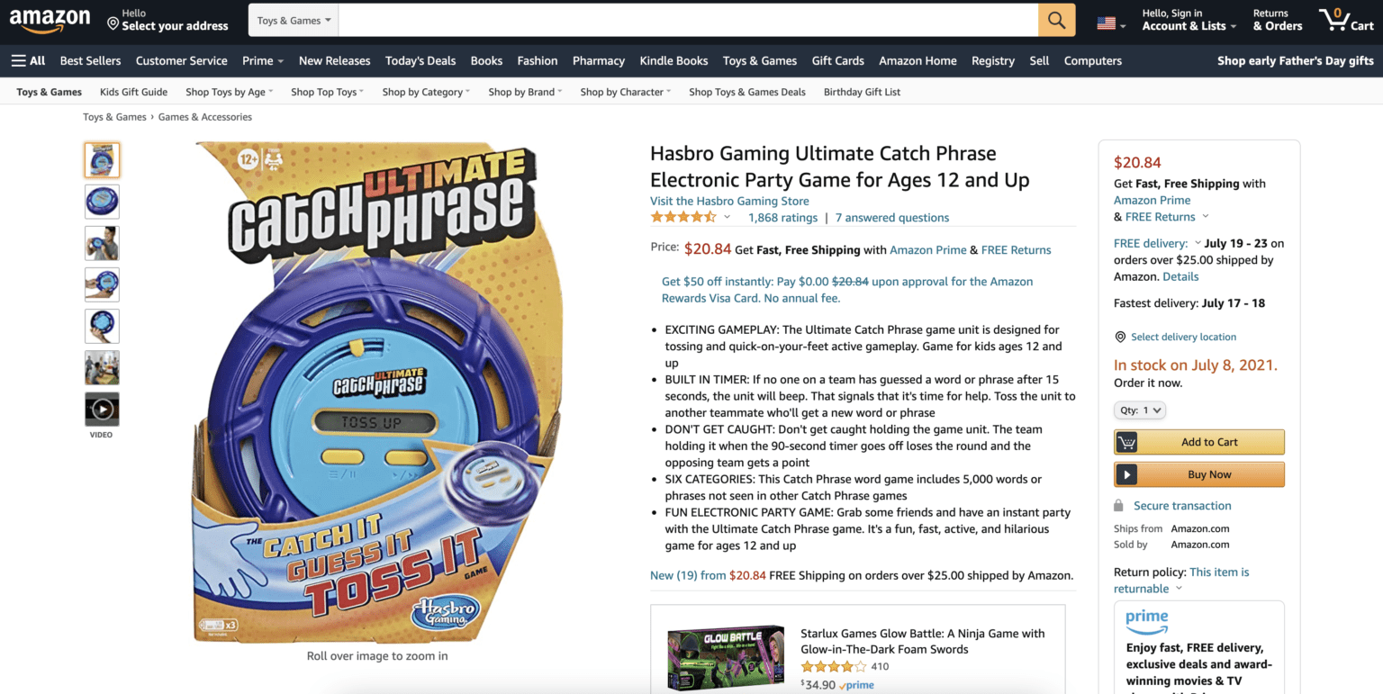 Ultimate Catch Phrase Gray Bright