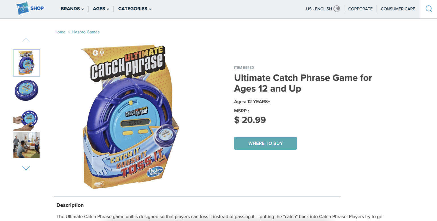 Ultimate Catch Phrase Gray Bright