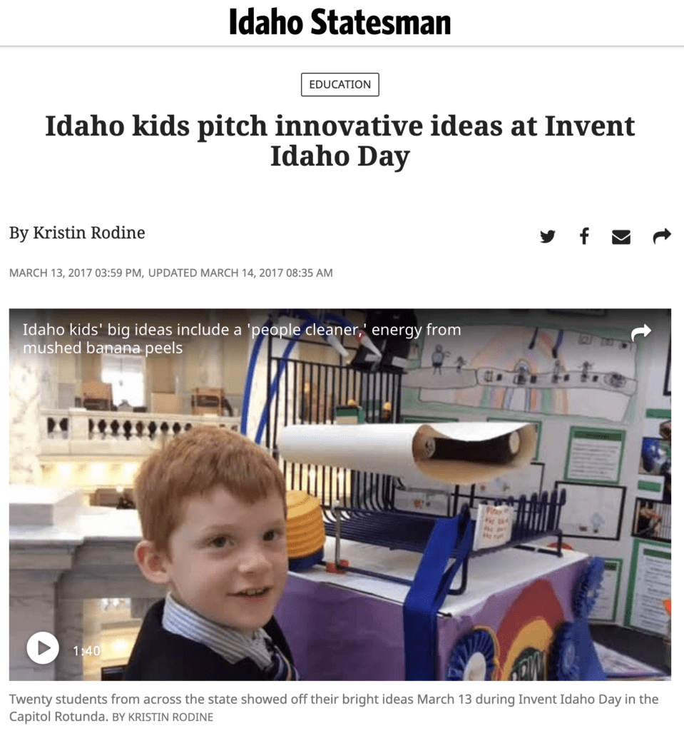 Invent Idaho 2017 State Finals Press 1